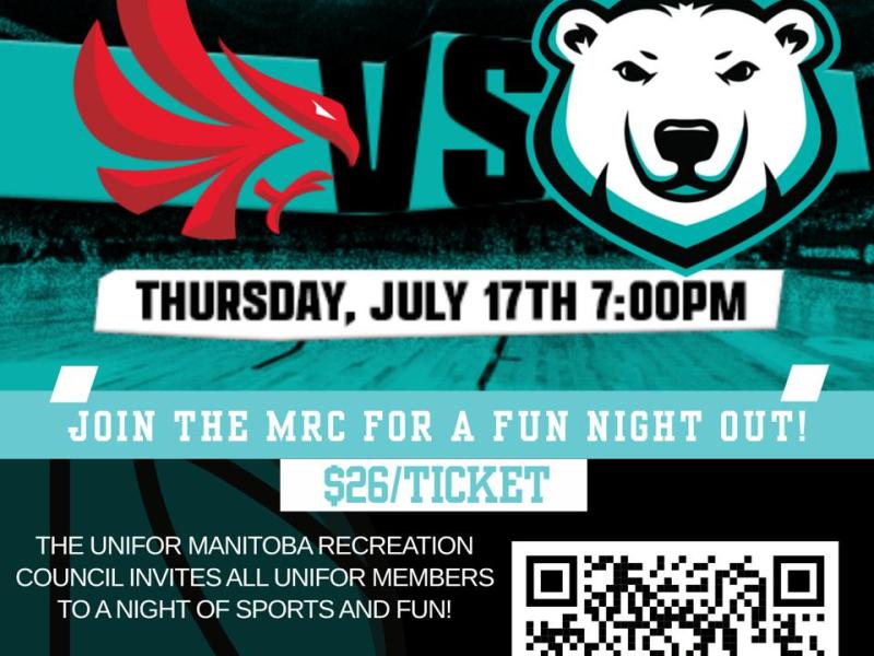 Unifor Night with the Winnipeg Sea&nbsp;Bears!